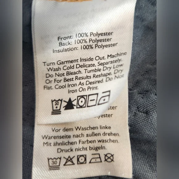 Eddie Bauer Mens Size XL Travex Expedition Quilted 1/4 Zip Yellow Gray - Picture 4 of 4